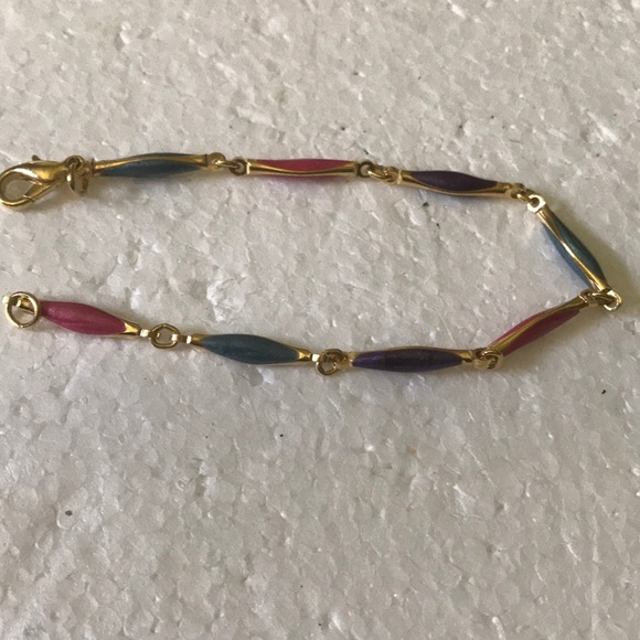 Enamel link bracelet - Picture 3 of 3